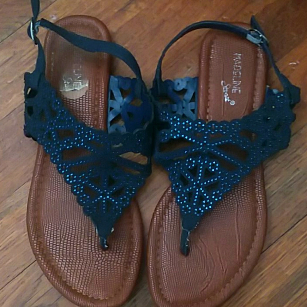 Blue sandals
